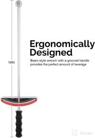 img 1 attached to 🔧 TOOLUXE 03703L Dual Drive Beam Style Torque Wrench: 3/8” & ½” Drives, 17” Length, 0-150 Ft-Lbs, SAE, Premium Steel Alloy – Superior Torque Control & Durability