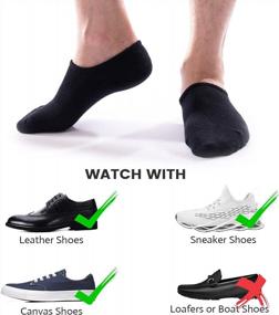 img 2 attached to 🧦 IDEGG Men's Low Cut Ankle No Show Socks - Casual Athletic Non-Slip Grip Socks for Men