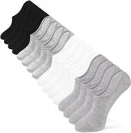 🧦 idegg men's low cut ankle no show socks - casual athletic non-slip grip socks for men logo