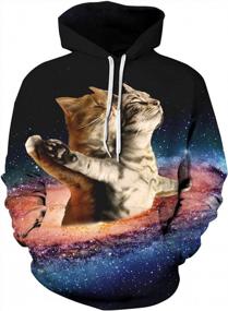 img 4 attached to Novelty 3D Printed Funny Hoodies For Men And Women By Loveternal