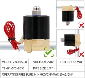 img 3 attached to 1/4" Brass Electric Solenoid Valve N/C (Normally Closed) AC 220V For Air Water