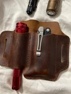 img 1 attached to Leatherman Multitool Sheath XXL EDC Leather Holster For Flashlights, 5 Inch Knives And Tactical Tools - Chestnut review by Todd Stone