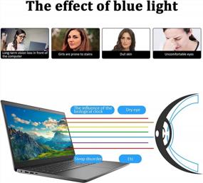 img 3 attached to 15,6-дюймовая защитная панель для экрана ноутбука, блокирующая синий свет — подвесной акриловый фильтр для дисплея 16:9, защита глаз (14,1 «X8,6»)