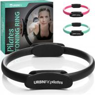 enhance your pilates workout with urbnfit's 12" magic circle - dual grip, foam pads, and bonus exercise guide included! logo