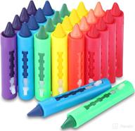 24-piece bathtub crayons: washable, colorful markers for fun bathtime play and easter baskets logo