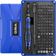 🔧 106 in 1 precision screwdriver set with magnetic torx screwdriver kit - newest version for professional electronics pc iphone ipad watch repair tool - blue, complete with case and 102 bits logo