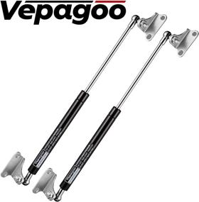 img 4 attached to Set of 2 Vepagoo Gas Shock Struts 15 inch 22.5lb – Ideal for Toolbox, RV Bed Cover, Trap Door, Window, Boat Hatch, and DIY Projects