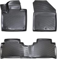 🚗 premium custom fit croc liner floor mats for kia sorento (2016-2020): front & rear all-weather protection логотип