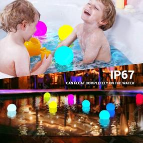 img 3 attached to Waterproof Color Changing LED Underwater Lights With RF Remote - Battery Operated Submersible Lights For Pools, No Silicone Suction Cups Needed - LOFTEK