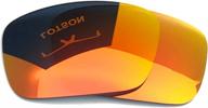 polarized replacement lenses for oakley fuel cell sunglasses - 100% uvab protection, multiple lens options by lotson logo