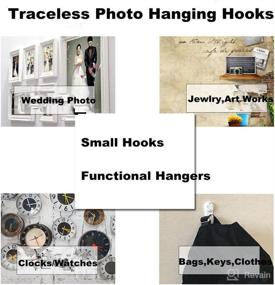 img 1 attached to 106-Pack Picture Hangers for Hardwall - Maximum 20LB Load - Hanging Photo Frames, Art, Paintings, Clocks - Wedding Photos Display Hooks - Drywall Mount Kit - Home & Office Hanging Hardware - Various Assortment