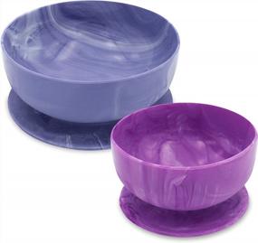 img 4 attached to ChooMee Silicone Suction Bowls - Strong Suction For Smooth Feeding Of Infants And Toddlers With 2 Sizes (Medium + Small) - Ideal For Baby-Led Feeding