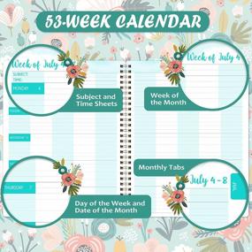 img 1 attached to 2022-2023 Teacher Planner - Academic Planner 2022-2023, Weekly & Monthly Planner, July 2022 - June 2023, 8'' X 10'', Flexible Spiral Hardcover, Quotes, Special Dates And Holidays