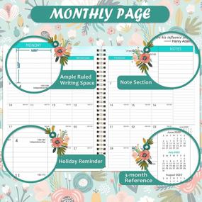 img 2 attached to 2022-2023 Teacher Planner - Academic Planner 2022-2023, Weekly & Monthly Planner, July 2022 - June 2023, 8'' X 10'', Flexible Spiral Hardcover, Quotes, Special Dates And Holidays