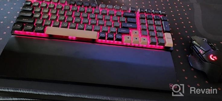 img 1 attached to Glorious Gaming Wooden Wrist Rest - Ergonomic Palm Support For Mechanical Keyboards - Full-Size - Brown review by Vanessa Harrison