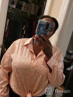 img 1 attached to Women'S Satin Blouse: Button Down Long Sleeve Office Work Top In S-XXL | Bloggerlove review by Josh Long