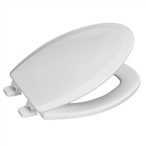 img 4 attached to 6 Pack - Centoco 900-001 Elongated Wooden Toilet Seat, Heavy Duty Molded Wood With Centocore Technology, White