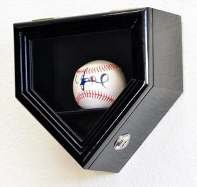 img 3 attached to Showcase Your Baseball Collection With Our Secure And Protective Home Plate Display Case Holder