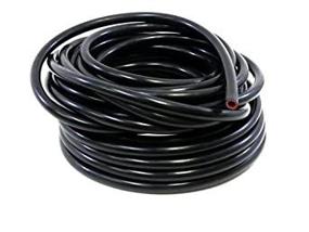 img 2 attached to 🌡️ HPS 1/4" ID Black High Temp Reinforced Silicone Heater Hose - 10ft Roll | Max 85 psi, 350F Rating