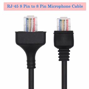 img 2 attached to 2-Pack RJ-45 8 Pin Microphone Cables, Compatible With Kenwood Radios KMC-30, KMC-32, KMC-35, KMC-36, TM-271A, TK-760, TK-768G, TK-868G, TK-780G, TK-880, NX-700, TK-7100