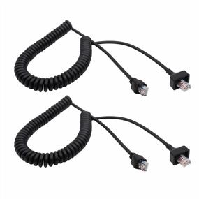 img 4 attached to 2-Pack RJ-45 8 Pin Microphone Cables, Compatible With Kenwood Radios KMC-30, KMC-32, KMC-35, KMC-36, TM-271A, TK-760, TK-768G, TK-868G, TK-780G, TK-880, NX-700, TK-7100