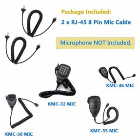 img 1 attached to 2-Pack RJ-45 8 Pin Microphone Cables, Compatible With Kenwood Radios KMC-30, KMC-32, KMC-35, KMC-36, TM-271A, TK-760, TK-768G, TK-868G, TK-780G, TK-880, NX-700, TK-7100