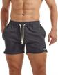 aimpact men's athletic shorts bodybuilding workout cotton gym shorts with pockets logo