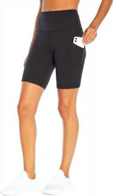 img 4 attached to Tone Your Tummy With Marika'S High Waist Bermuda Shorts For Women