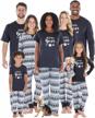 family matching pj sets - bear, winter animals, snowflakes for holiday sleepwear. logo