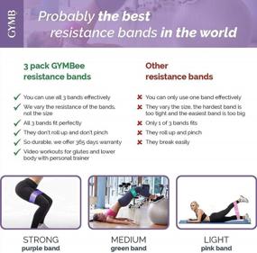 img 1 attached to Get Fit With Our 6-Piece Fabric Resistance Band Bundle Set - Perfect For Booty And Full-Body Workouts!