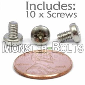img 2 attached to 10 Pack Of Stainless Steel M3.5 Phillips Pan Head Screws From MonsterBolts