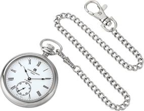 img 4 attached to ⌚ Charles Hubert Paris Mechanical Pocket Watch: Reliable Men's Timepiece for Pocket Watch Enthusiasts