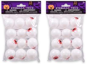 img 4 attached to 👀 Realistic 12 Plastic Eyeballs (Pack of 2) - Create Eerie Halloween Decorations!