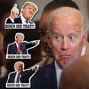 img 3 attached to 🎉 100 Pcs Biden Stickers - Funny 'I Did That' Designs in 5 Patterns, 3 Inches