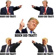 🎉 100 pcs biden stickers - funny 'i did that' designs in 5 patterns, 3 inches логотип