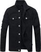 stylish distressed men's denim jacket with holes by lzler logo