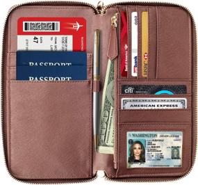 img 3 attached to Travel Document Organizer Wallet Family Travel Accessories
