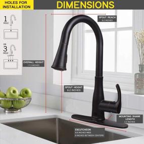 img 3 attached to Upgrade Your Kitchen With Soosi Touchless Motion Sensor Faucet - 3-Function With Pull Down Sprayer And Spot Free Oil Rubbed Bronze Finish