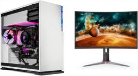 img 4 attached to 27-inch Frameless FreeSync Gaming Monitor with Adjustable Stand, Flicker-Free Technology, and Built-In Speakers