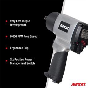 img 2 attached to AIRCAT 1450 1/2" Impact Wrench: 1000 Ft-Lbs Standard Anvil