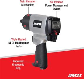img 3 attached to AIRCAT 1450 1/2" Impact Wrench: 1000 Ft-Lbs Standard Anvil