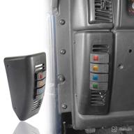 🚙 hooke road tj wrangler pillar light switch pod panel with 4x rocker switches - driver side for jeep wrangler tj (1997-2006) logo