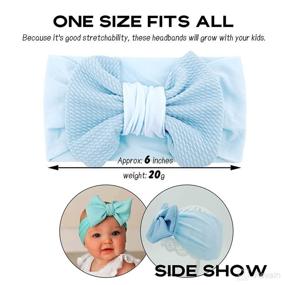 img 3 attached to Fuumlo 11 PCS Headbands for Baby Girls - Nylon Hair Bows Hairbands with Elastic - Hair Accessories for Baby Infant Newborn Kids Toddlers