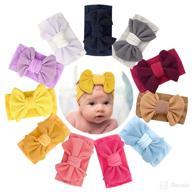 fuumlo 11 pcs headbands for baby girls - nylon hair bows hairbands with elastic - hair accessories for baby infant newborn kids toddlers logo