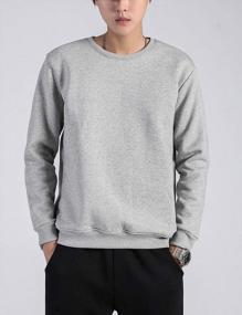 img 1 attached to Men'S Winter Warm Sherpa Lined Pullover Fleece Sweatshirt By Gihuo