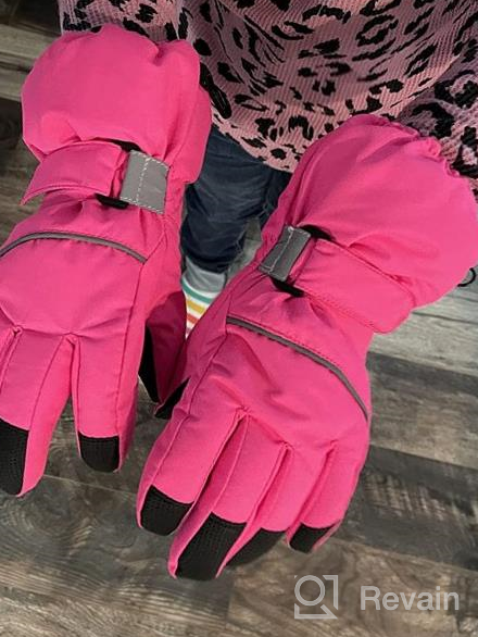 img 1 attached to 🧤 Outdoor Girls' Winter Waterproof Glove Mittens - Accessorize in Style review by Cristina Franklin