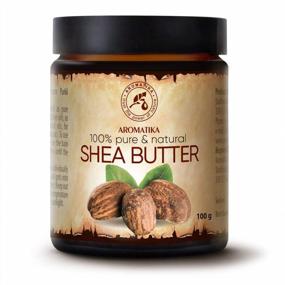 img 4 attached to Pure Cold-Pressed Shea Butter In A Convenient Glass Jar - AROMATIKA 100G