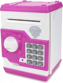 img 4 attached to Yoego Electronic Piggy Bank: Password Protected, Auto Scroll, Ideal Gift For Kids
