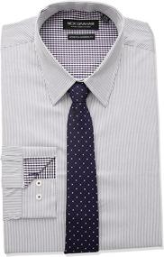img 1 attached to 👔 Shop the Best Selection of Nick Graham Modern Fitted Stretch Men's Shirts"