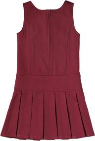 img 1 attached to 👗 Stretchy Pleated School Uniform Dresses for Girls - Bienzoe Girls' Clothing